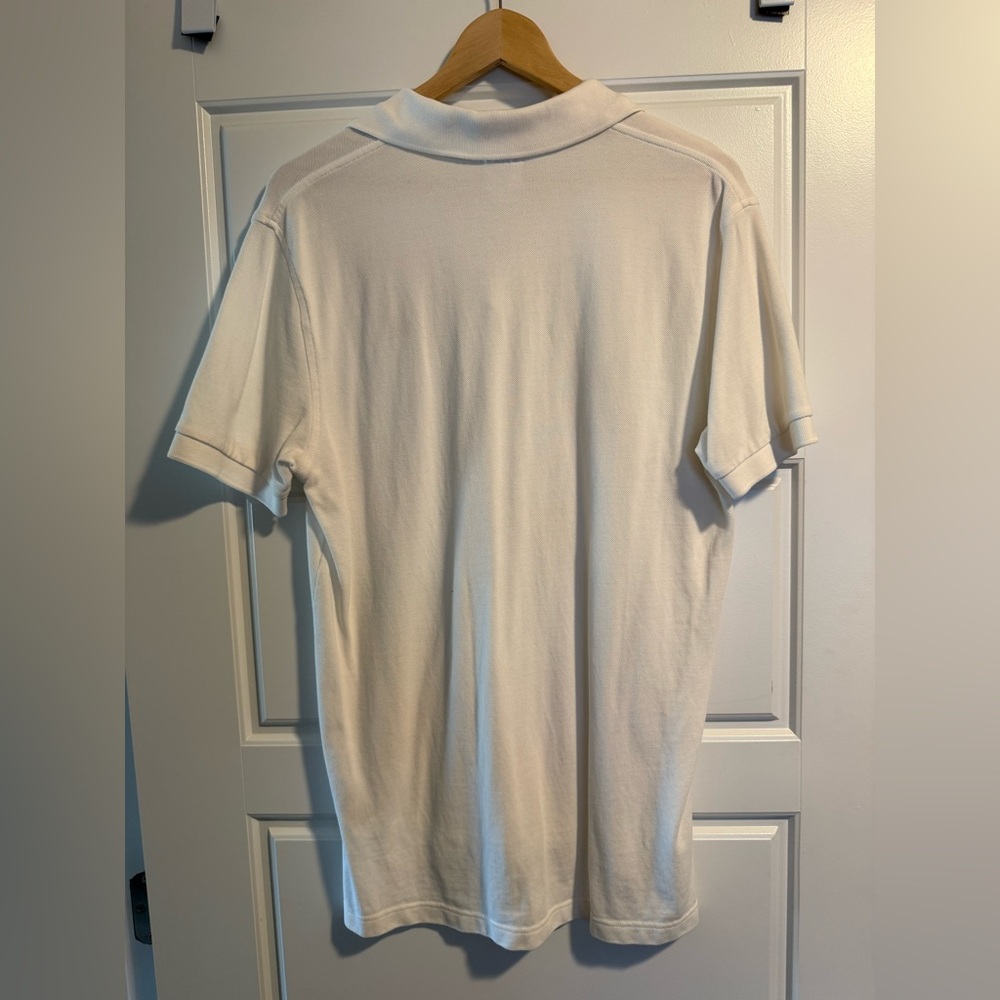 Brooks Brothers White Polo Shirt with Gold Logo - Picture 2 of 3